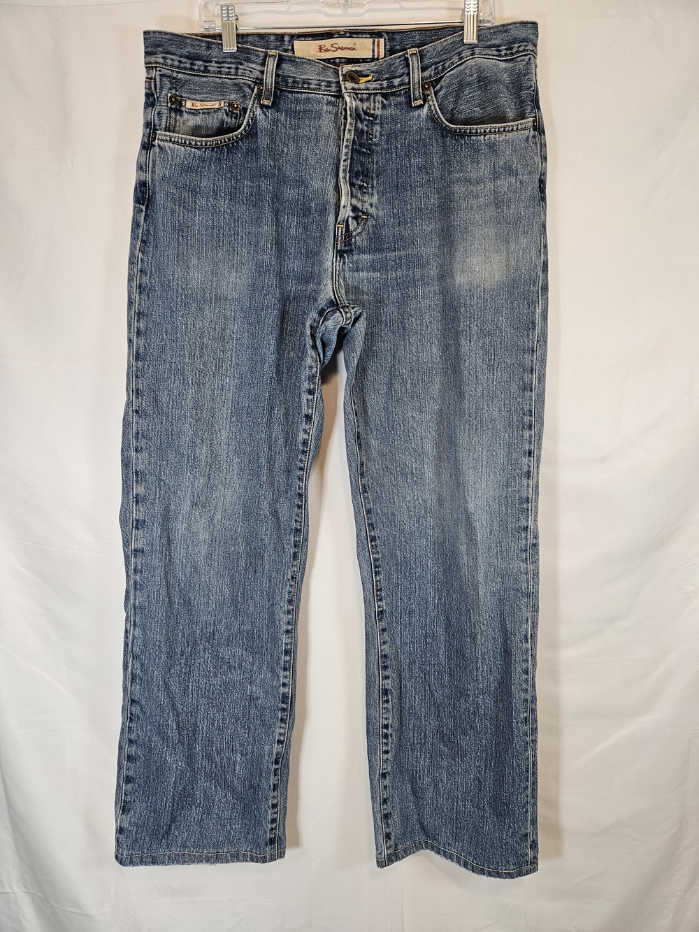 Ben Sherman Light Blue Straight Jeans Button Fly